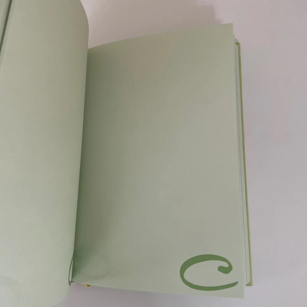 Vintage Claires Y2K‎ Journal Notebook Lime Green Rhinestone Logo Striped Spine
